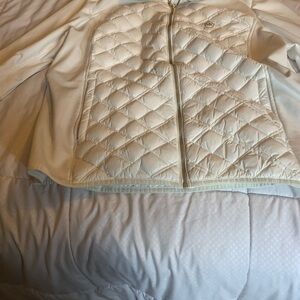Women's Michael Kors Quilted White Jacket